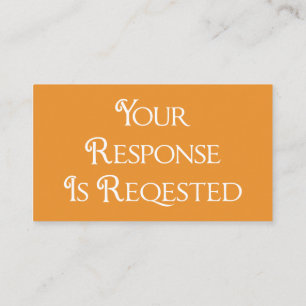 Graduation Orange White RSVP QR Code Response Card