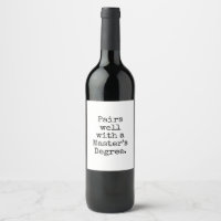 Graduation Pairs Well Masters Degree Typography