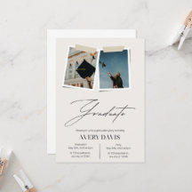 Graduation Part Invite- Modern Script