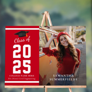 Graduation Party 2025 Photo Grad Acrylic Sign