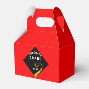 Graduation Party 2025 Red Favour Box