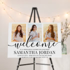 Graduation Party 3 Photo & Black Script Welcome