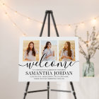 Graduation Party 3 Photo & Black Script Welcome