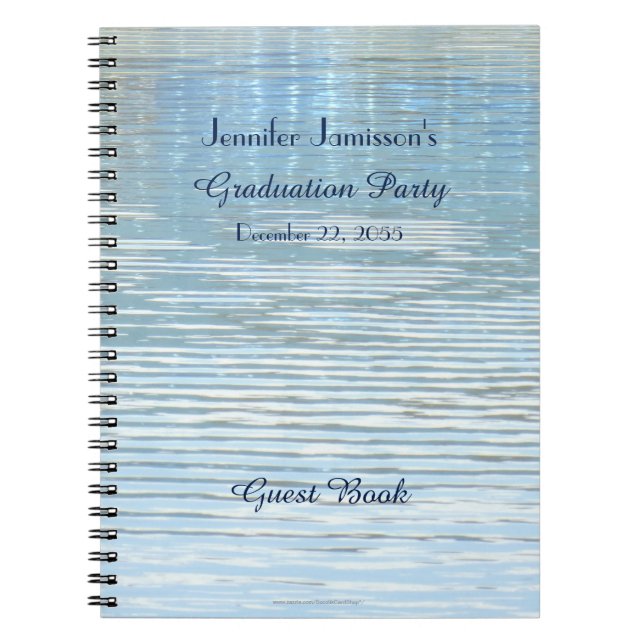 Graduation Party Abstract Reflection Guest Book (Front)