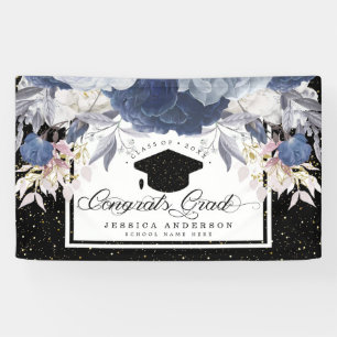 Graduation Party Banner Luxury black and gold