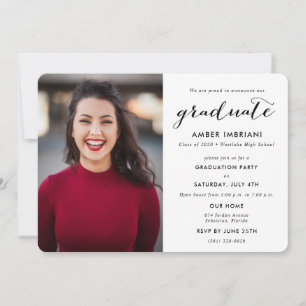 Graduation Party Class of 2020 Photo Invitation