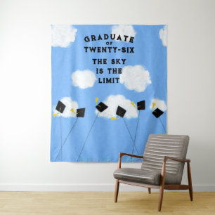Graduation Party Class of 2025 Photo Backdrop Tapestry
