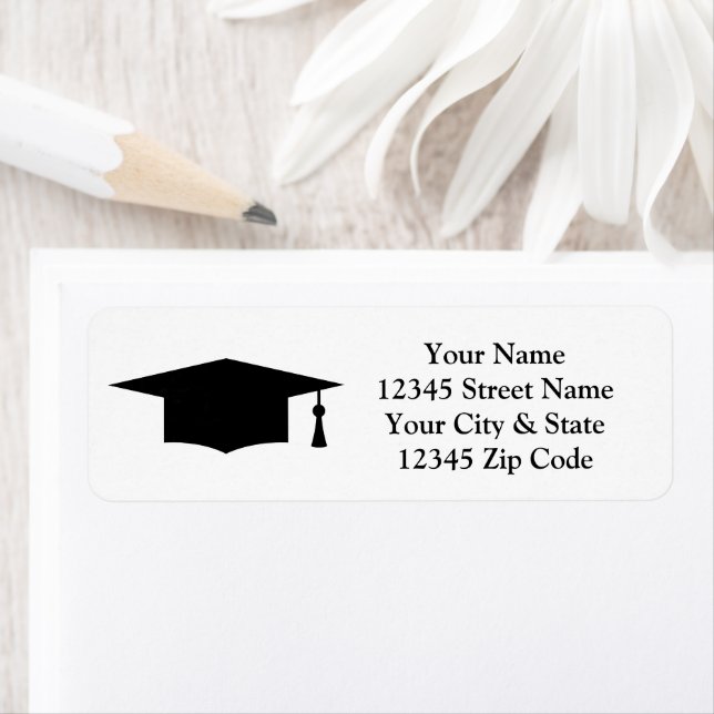 Graduation party custom return address labels (Insitu)