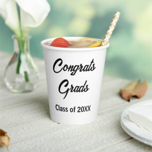 Graduation Party Decor -Disposable Paper Cup
