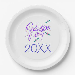 Graduation Party Diploma Supply Fun Paper Plate