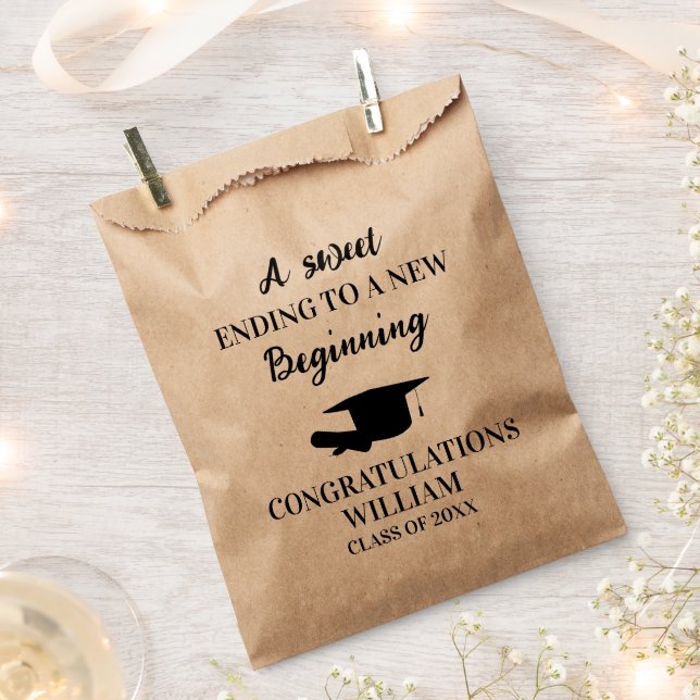 Graduation Party Favour Cookie Take Home Snack Bar Bags (Clipped)