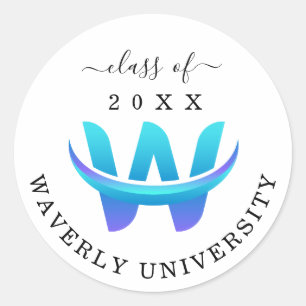 Graduation Party Favour Grad Party 2025 Decoration Classic Round Sticker