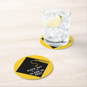 Graduation Party Favours Round Paper Coaster