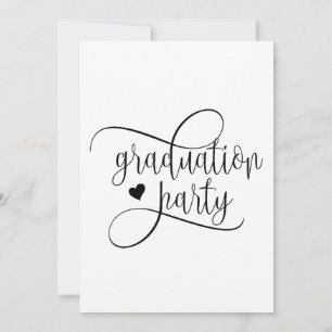 Graduation Party Flat Invitation, Size: 5" x 7" Invitation