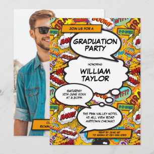Graduation Party Fun Class of 2021 Photo Invitation