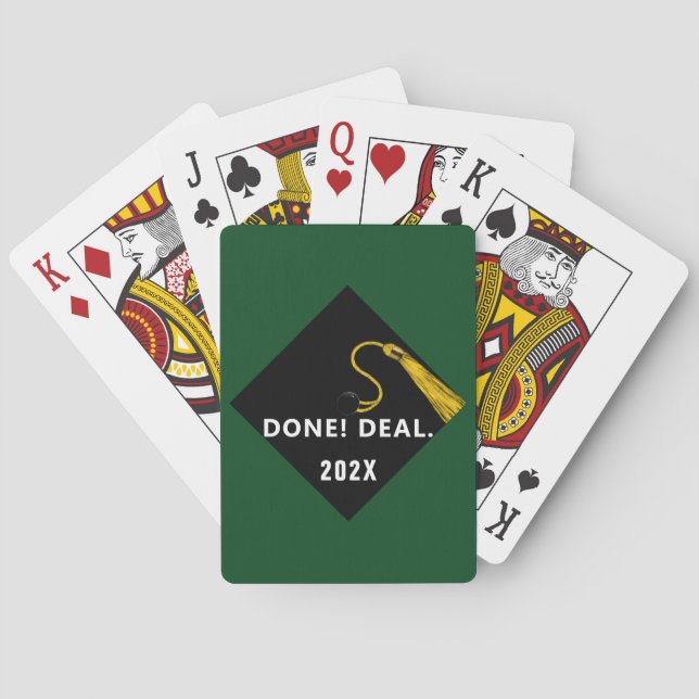 Graduation Party Games Gift Playing Cards (Back)
