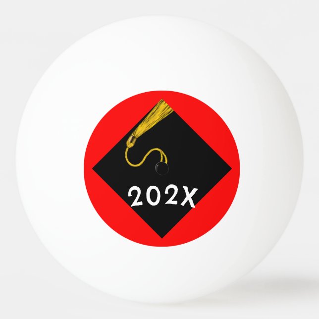 Graduation Party Gear Ping Pong Ball (Front)