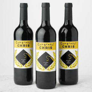 Graduation Party Gift Wine Label