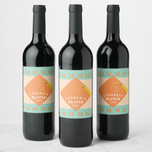 Graduation Party Gift Wine Label