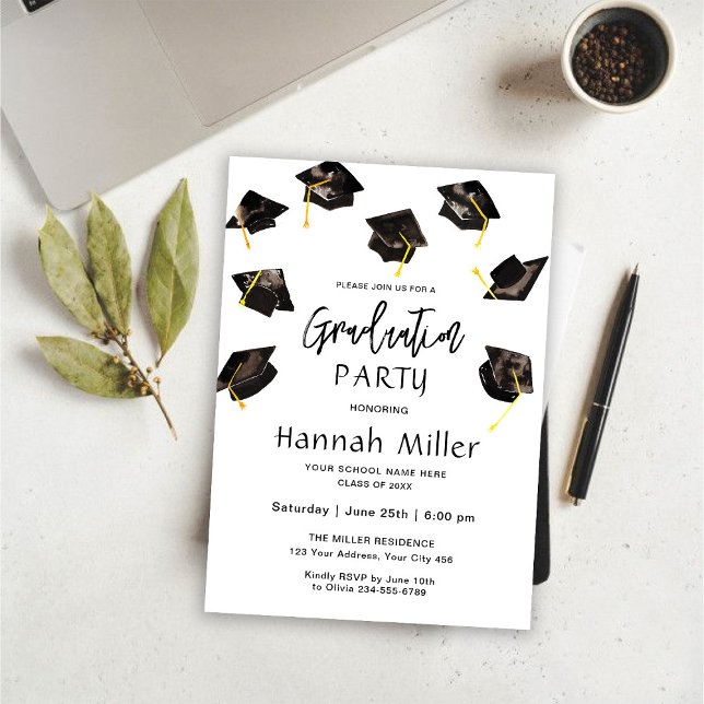 Graduation Party Happy Hats Invitation (Creator Uploaded)