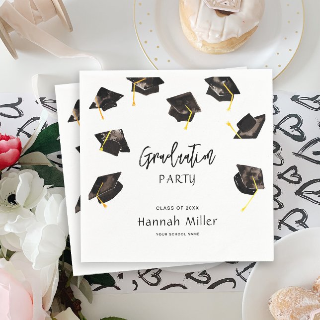 Graduation Party Happy Hats Napkin (Creator Uploaded)