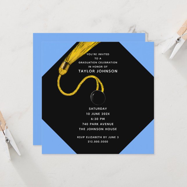 Graduation Party Invitation (Front/Back In Situ)
