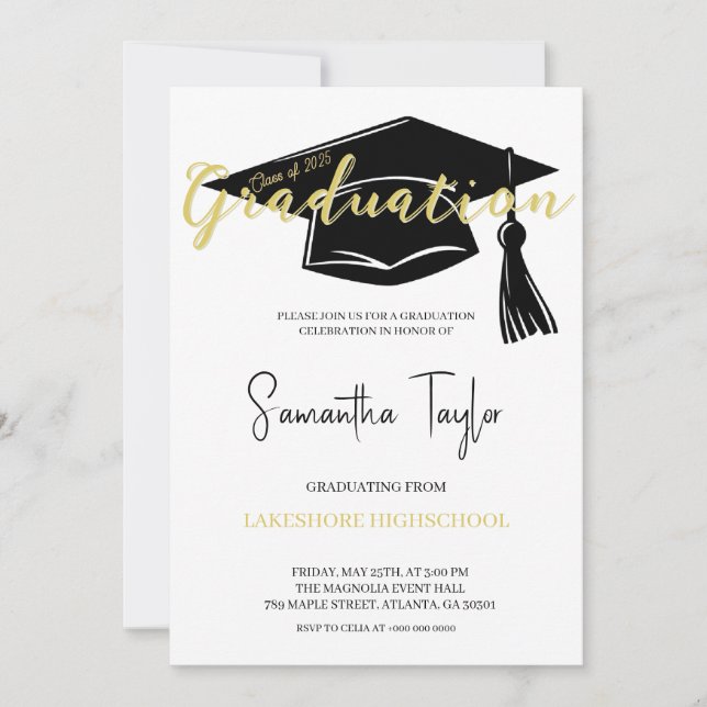  Graduation Party Invitation (Front)