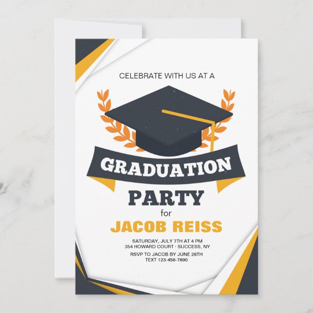 Graduation Party Invitation (Front)