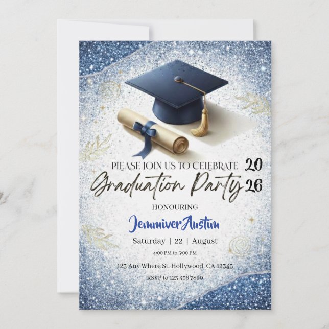 Graduation Party Invitation  (Front)