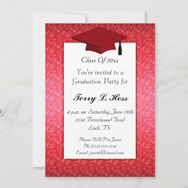 Graduation Party Invitation (Front)