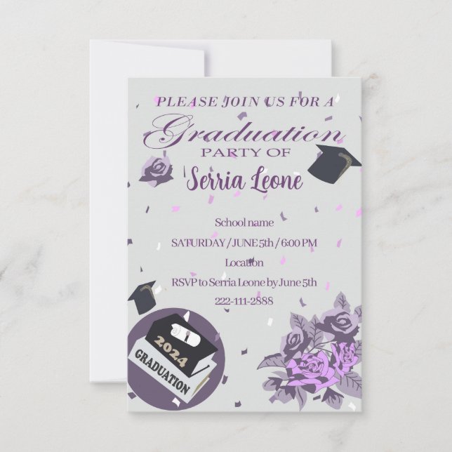 Graduation party invitation 2024 (Front)
