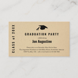 Graduation Party Invitation Insert
