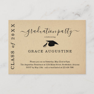 Graduation Party Invitation Insert