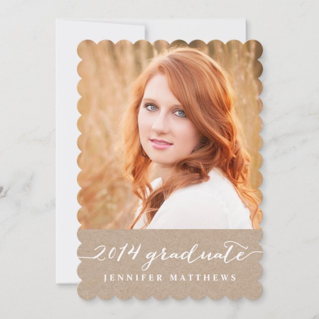 Graduation Party Invitation | Kraft Paper 2014 (Front)