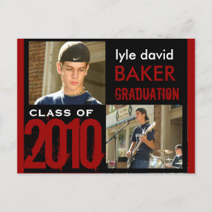 Graduation Party Invitation Postcards