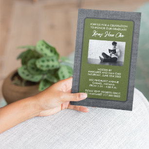 Graduation Party Invitations [Military Green]