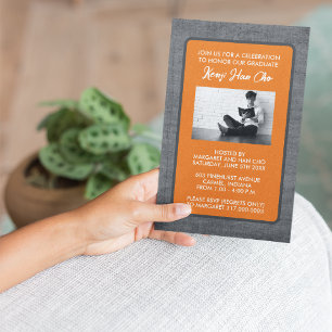 Graduation Party Invitations [Orange]