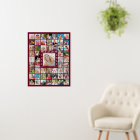 Graduation Party Maroon Burgundy 55 Photo Collage