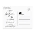 Graduation Party Modern Black and White 3 Photo