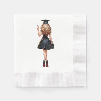 Graduation Party Napkins Blonde 'I Did It!'