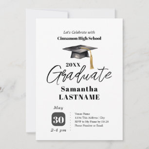 Graduation Party One Photo Invitations