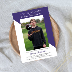 Graduation Party Open House 2023 Photo Purple Invitation