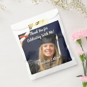 Graduation Party Personalised Photo Thank You Favour Bags
