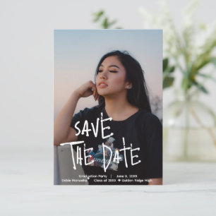 Graduation Party Personalised Save the Date Card