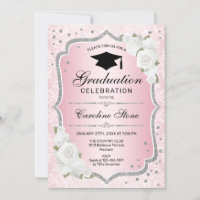 Graduation Party - Rose Gold Pink White