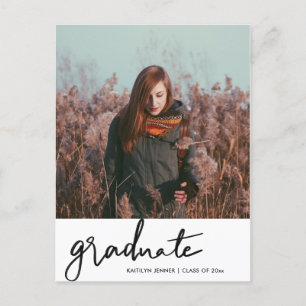 Graduation Party Save The Date Grad Photo Postcard