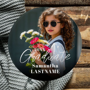 Graduation Party Senior Photo Button