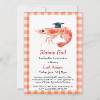 Graduation Party Shrimp Boil Invitation