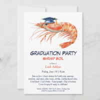 Graduation Party Shrimp Boil Invitation