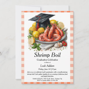 Graduation Party Shrimp Boil Invitation